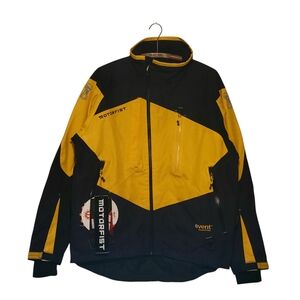 MOTORFIST Rekon Men's Jacket Black Yellow Waterproof Snowmobile Mountain NEW
